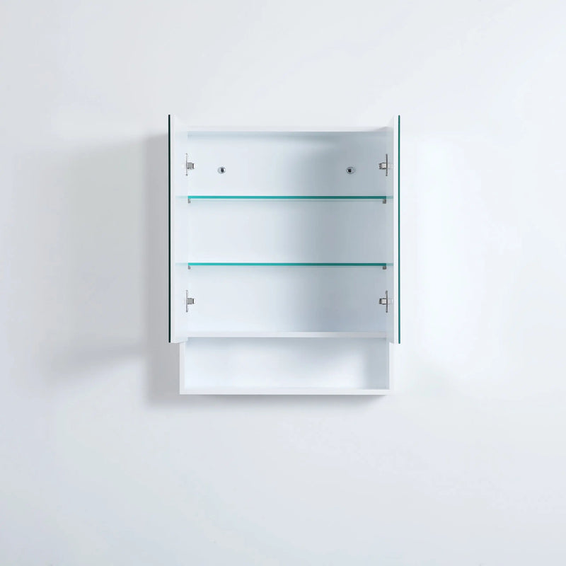 Fremantle Double Doors Shaving Cabinet 600mm - Aqualux Bathrooms- Poseidon