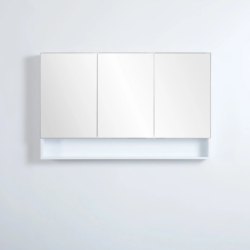 Fremantle Three Doors Shaving Cabinet 1200mm - Aqualux Bathrooms- Poseidon