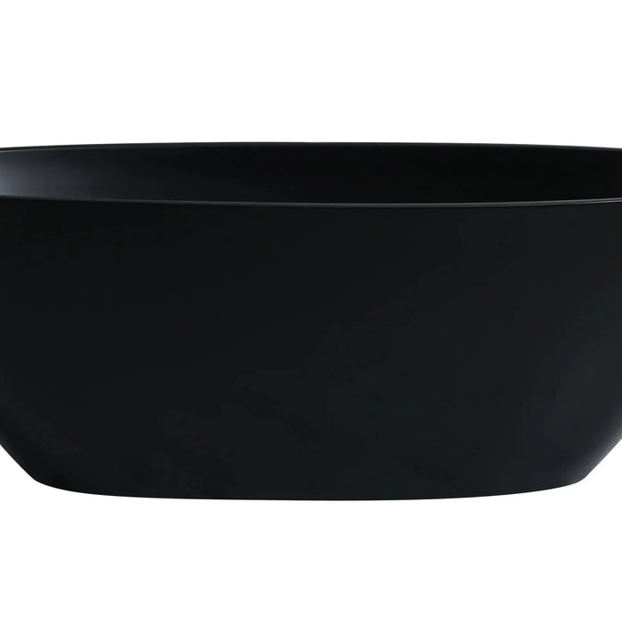 Stella Freestanding - Non Overflow Bathtub - Matte black inside and otuside