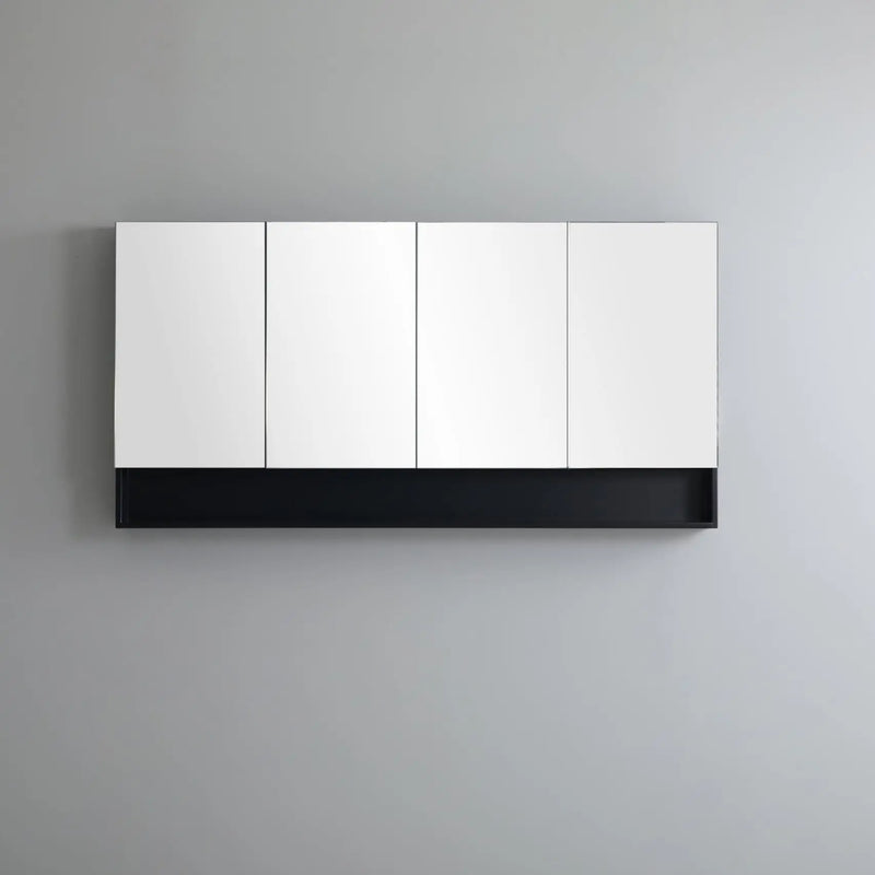 Fremantle Four Doors Shaving Cabinet 1500mm - Aqualux Bathrooms- Poseidon