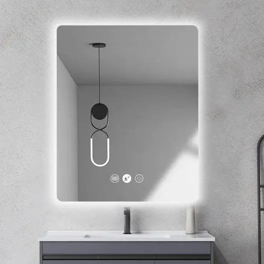 LED Square Mirrors 600mm - Aqualux Bathrooms- Mercio