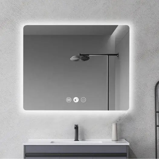 LED Square Mirrors 900mm - Aqualux Bathrooms- Mercio