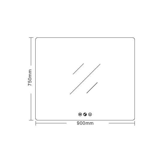 LED Square Mirrors 900mm