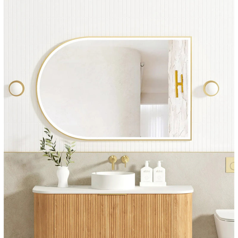 Otti Archie Metal Framed Led Mirror Gold 800X1200mm