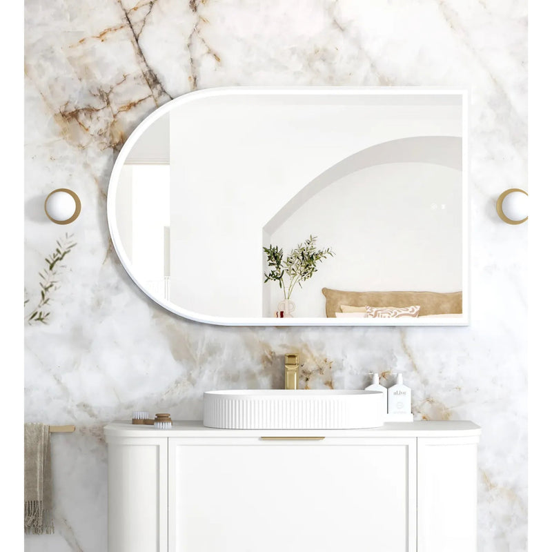 Otti Archie Metal Framed Led Mirror White 800X1200mm