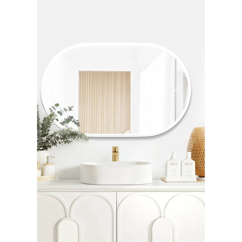 Otti Noosa Metal Framed Led Mirror White 600X900mm