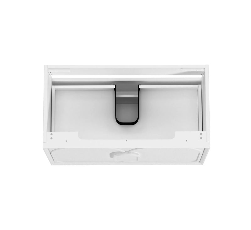 Otti Laguna Mark Ii Matte White 900mm Single Bowl Wall Hung Vanity