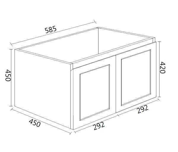 Mercio - Loca Wall Hung Vanity 600mm - Aqualux Bathrooms