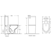 Mercio London Back To Wall Toilet Suite - Aqualux Bathrooms- Mercio
