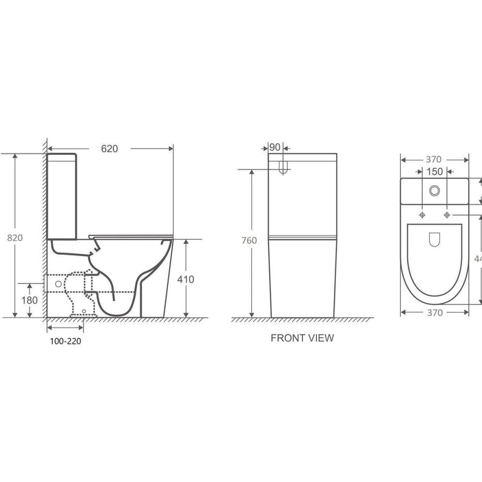 Mercio London Back To Wall Toilet Suite