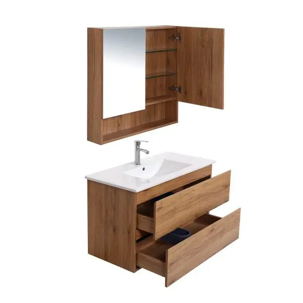 Mercio - Luna Plywood Wall Hung Vanity 600mm - Aqualux Bathrooms