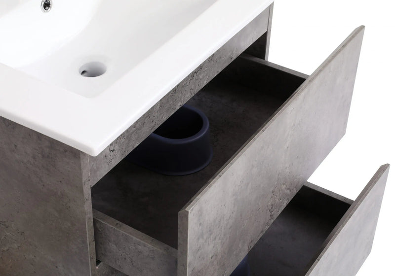 Mercio - Luna Plywood Wall Hung Vanity 600mm - Aqualux Bathrooms