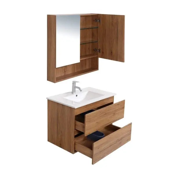 Mercio - Luna Plywood Wall Hung Vanity 750mm - Aqualux Bathrooms