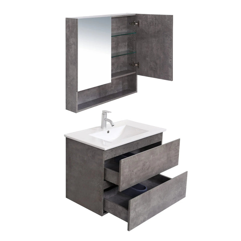 Mercio - Luna Plywood Wall Hung Vanity 750mm - Aqualux Bathrooms