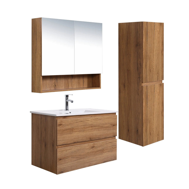 Mercio - Luna Plywood Wall Hung Vanity 900mm - Aqualux Bathrooms