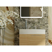 Belbagno - Belbagno Maria Wall Hung Vanity 600mm -  White Oak - Aqualux Bathrooms