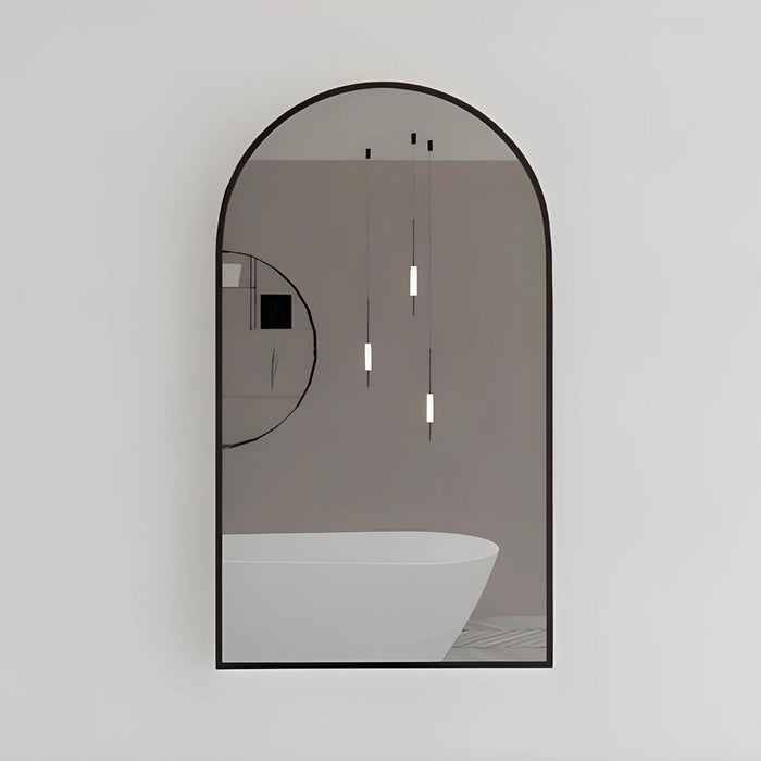 Riva AR2 Framed Arch Mirror 800mm - Black Framed