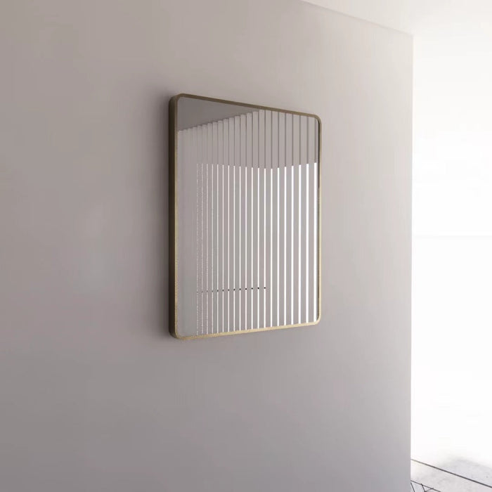 Riva Framed Rectangle Mirror 900mm - Gold Framed