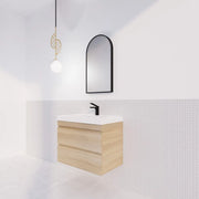 ABS Riva - Riva MF Wall Hung Vanity 750mm - Light Oak - Aqualux Bathrooms
