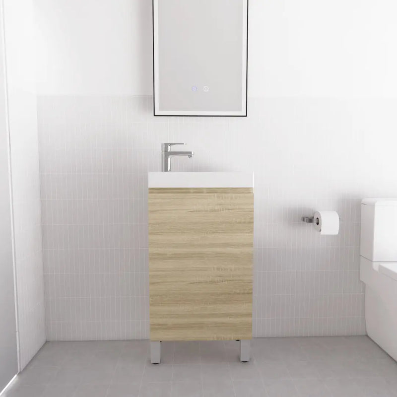 ABS Riva - Riva Mini Freestanding Vanity 450mm - Forest Timber Light Oak - Aqualux Bathrooms