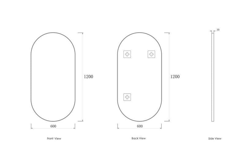 Otti Noosa Black Mirror 600X1200mm