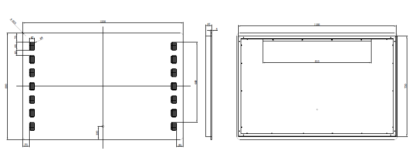 Riva S1 Frameless Rectangle Led Mirror With 3 Colour Lights Frontlit 1200mm