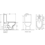 Mercio Moi Back To Wall Toilet Suite - Aqualux Bathrooms- Mercio