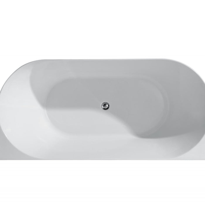 MUSEN Back to Wall Bathtub (Gloss White)