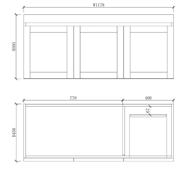 ABS Riva - Riva Miami Wall Hung Single Bowl Vanity 1200mm - Matt white - Aqualux Bathrooms
