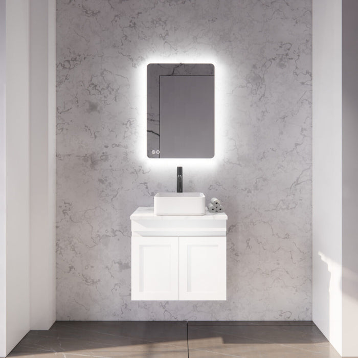 Riva Miami Wall Hung Vanity 600mm - Matt white