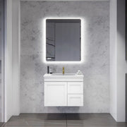 ABS Riva - Riva Miami Wall Hung Vanity 750mm - Matt white - Aqualux Bathrooms