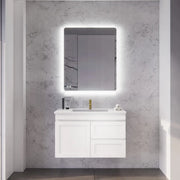 ABS Riva - Riva Miami Wall Hung Vanity 900mm - Matt white - Aqualux Bathrooms