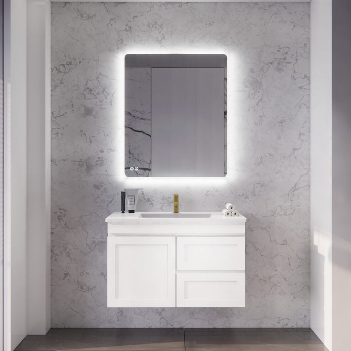 Riva Miami Wall Hung Vanity 900mm - Matt white