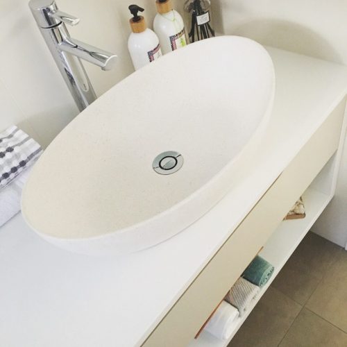 Pietra Bianca Mila Above Counter Basin