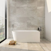 NOVA White Right Corner Bathtub - Aqualux Bathrooms- Mercio