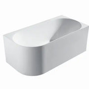 NOVA White Right Corner Bathtub - Aqualux Bathrooms- Mercio
