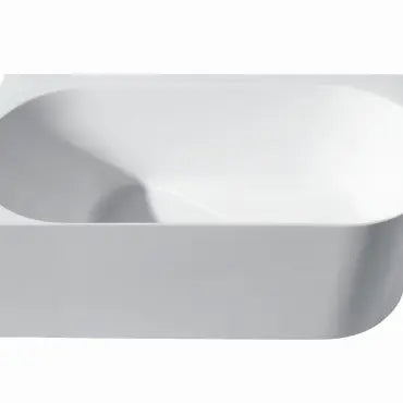 NOVA White Right Corner Bathtub - Aqualux Bathrooms- Mercio