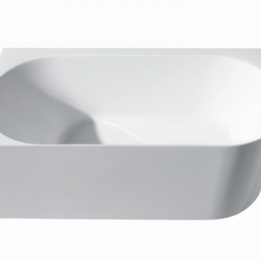 NOVA White Right Corner Bathtub