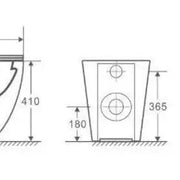 Norton99 Wall Faced Pan - Aqualux Bathrooms- Mercio
