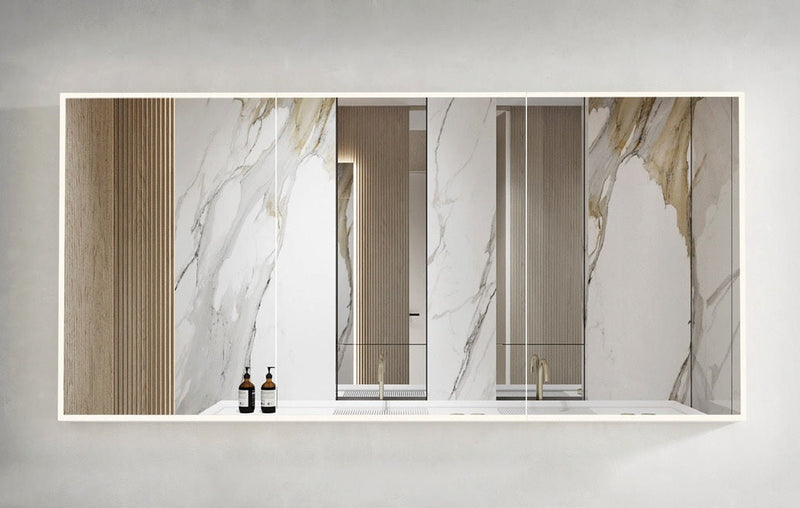 Otti Moonlight Led Matte White Wall Hung Shaving Cabinet 1200X650mm