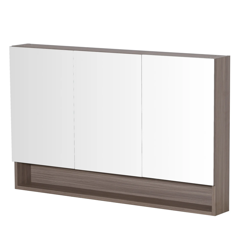 Stella Three Doors Shaving Cabinet 1200mm - Aqualux Bathrooms- Poseidon