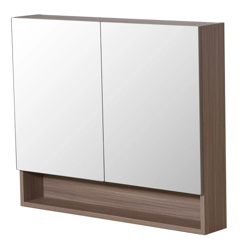 Stella Double Doors Shaving Cabinet 900mm - Aqualux Bathrooms- Poseidon