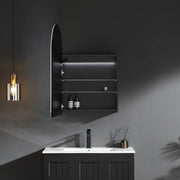 Olivia Mirror Door Shaving Cabinet Arch 600mm - Aqualux Bathrooms- Poseidon
