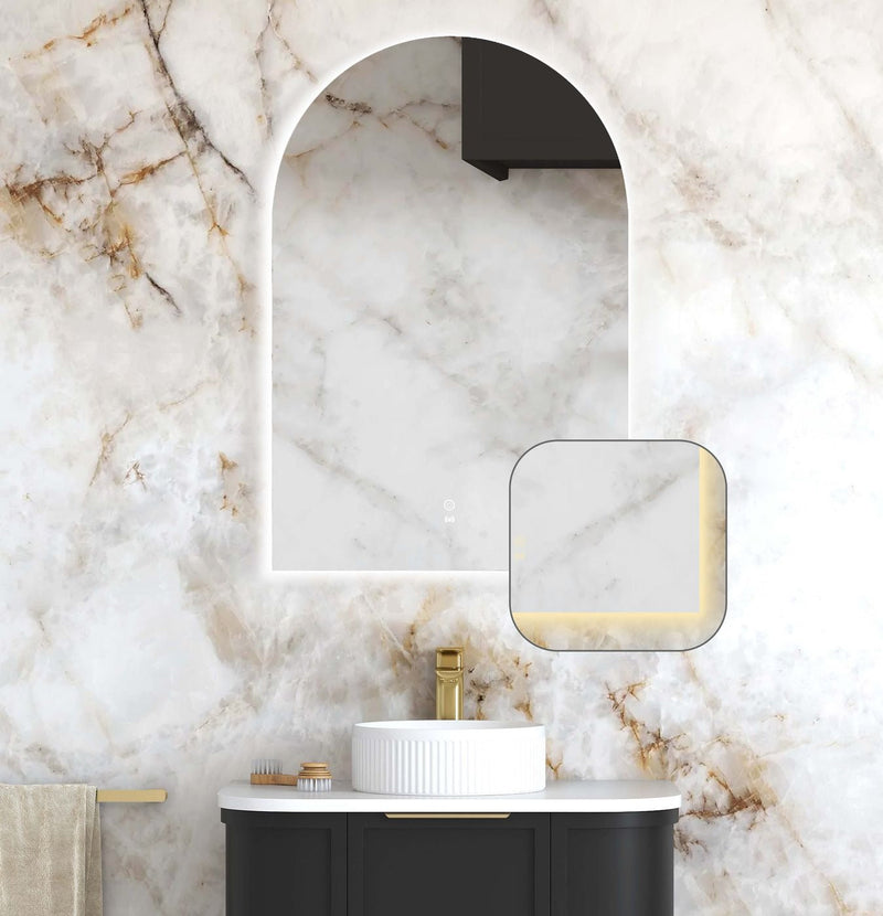 Otti Archie Frameless Led Mirror 3 Colour Lights 600X900mm