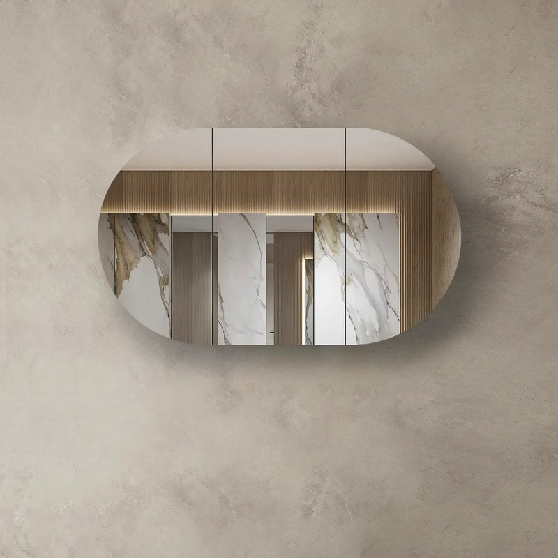 Otti Bondi Shaving Cabinet Natural Oak 1200X750mm