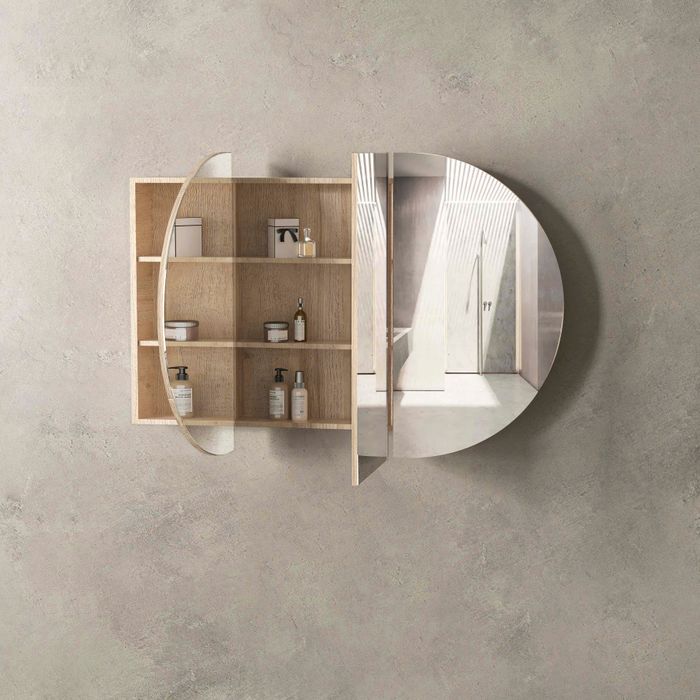 Otti Bondi Shaving Cabinet Natural Oak 1500X900mm