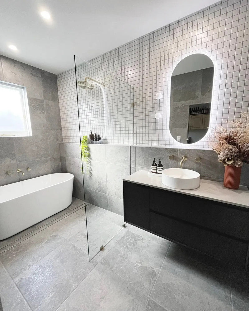 Otti Byron Black Oak 1200mm Single Bowl Wall Hung Vanity