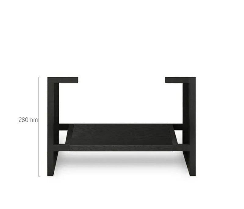 Otti Byron Black Oak 600mm Single Bowl Floor Standing Vanity