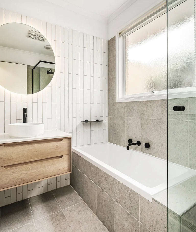 Otti Byron Natural Oak 900mm Single Bowl Wall Hung Vanity