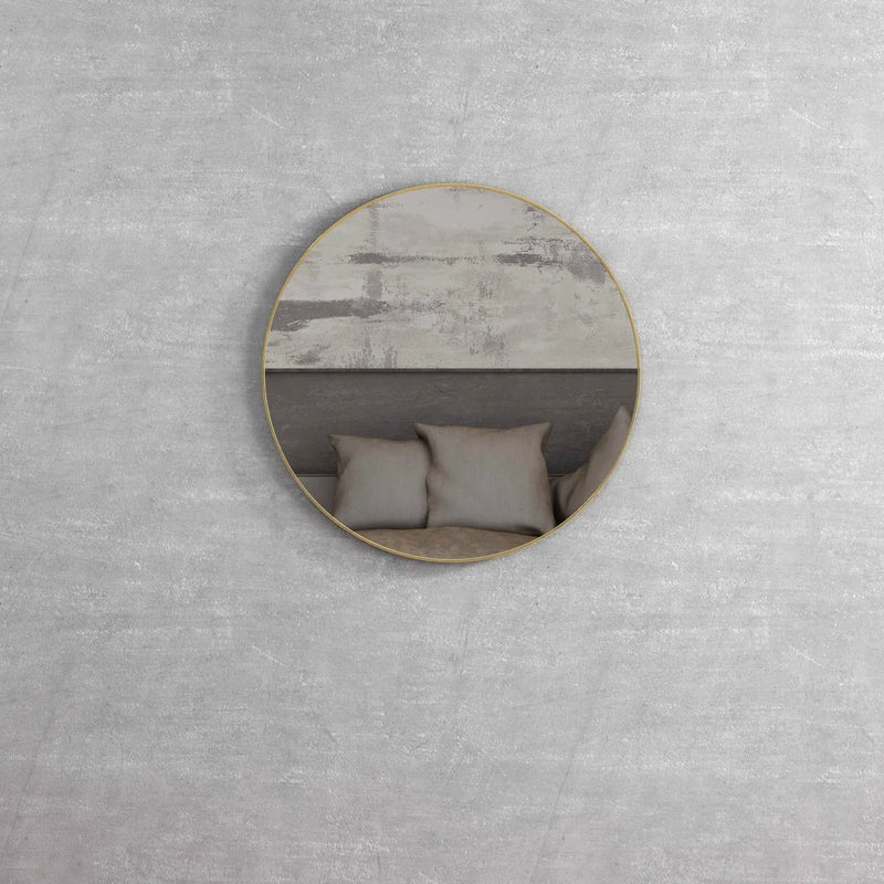 Otti London Brushed Gold Frame Mirror 700X700mm